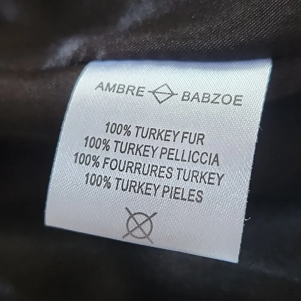 Ambre Babzoe 100%Turkey  Down Jeweled Feathered Mob Wife Witchy Avant Garde Vest